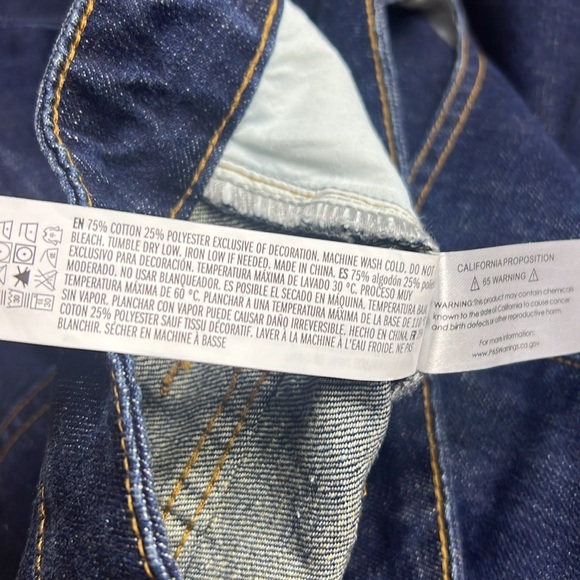 GREY LAB Dark Denim High Waist Wide Leg Jeans S - Picture 11 of 11